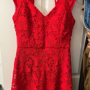 GUESS Women's Chemical Lace Midi